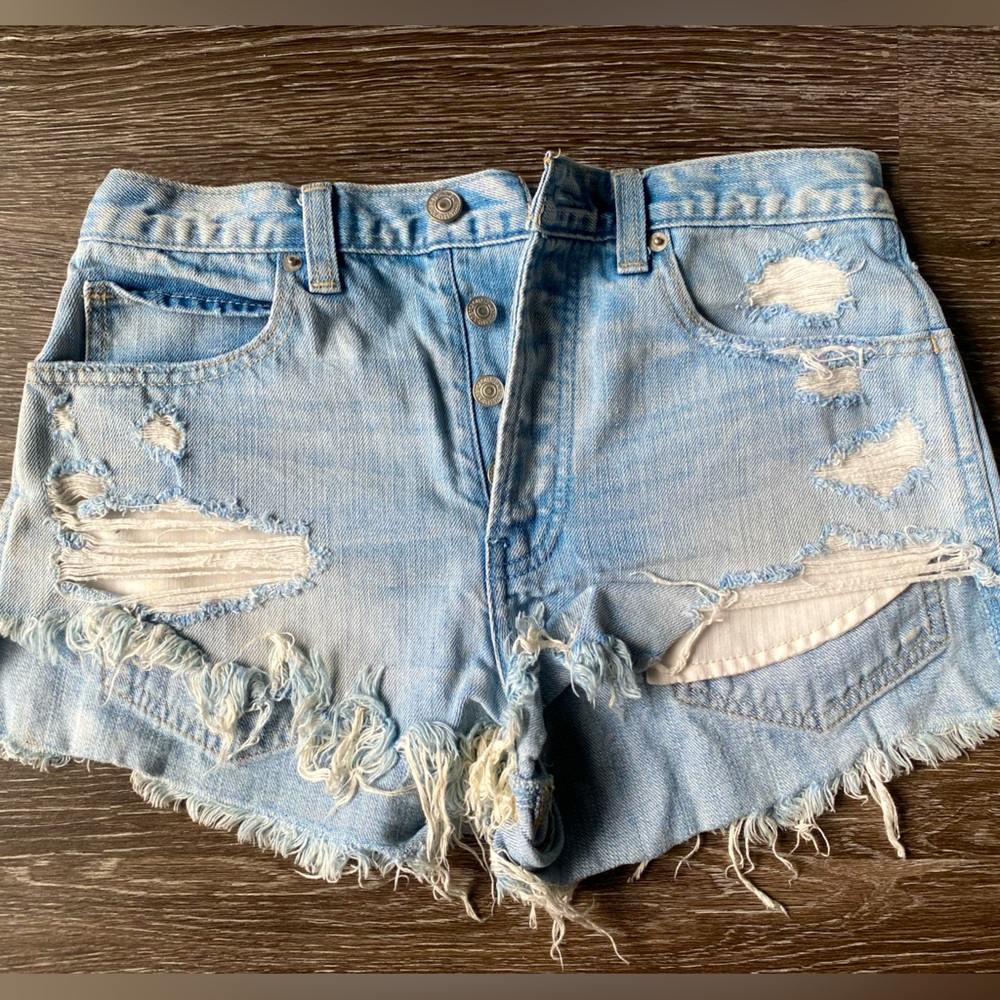 Abercrombie & Fitch denim cut off shorts